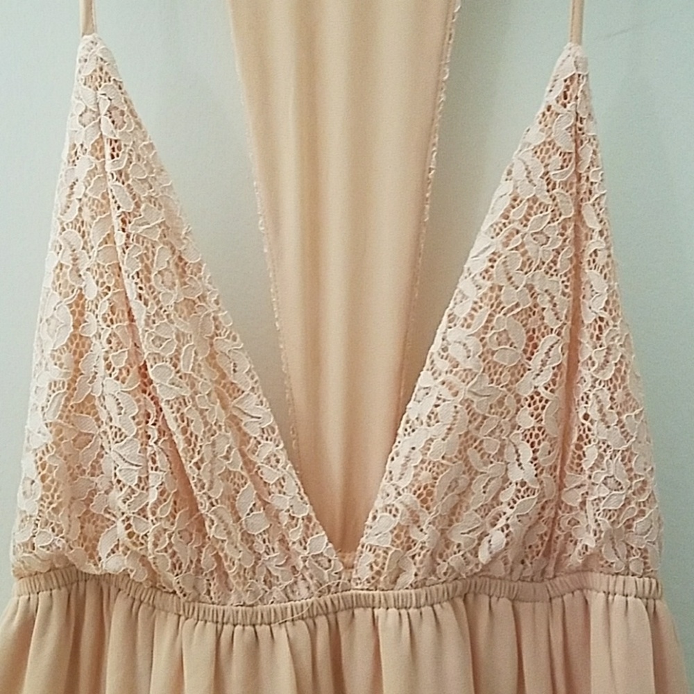 Pastel Pink Summer Maxi Dress